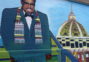 Mural honoring late state Rep. David P. Richardson Jr. 'rededicated' outside Germantown school